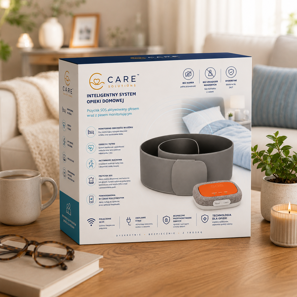 i-CARE SENIOR – System Wspomagania Opieki nad Seniorem bez Kamer i Opasek